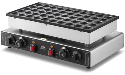 Immagine prodotto di Macchina per pancake - Macchina per crêpes - Mini macchina per pancake - Macchina per snack - Acciaio inossidabile - 50 mini pancake