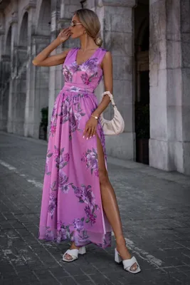 Produktbild von Made of Emotion Maxikleid für Frauen Epnep M781 lila XL