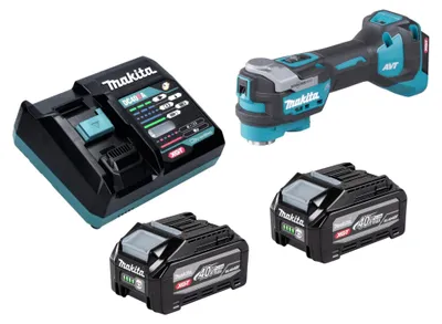 Immagine prodotto di Makita TM 001 GU201 Utensile multifunzione a batteria 40 V max. Starlock Max Brushless + 2 batterie da 4,0 Ah + caricabatterie