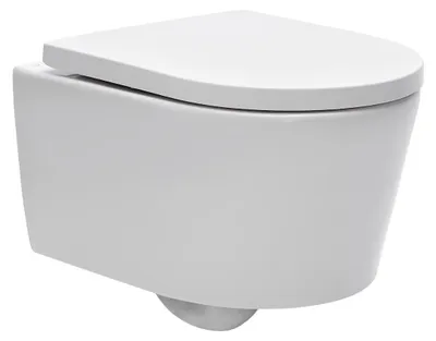 Produktbild von SAT FINE Wand-WC kurz 48 cm mit SoftClose WC-Sitz und TakeOff Funktion, weiß