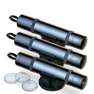 Produktbild von 3 Stück Auto Sicherheitshammer Nothammer, Notfall Fensterbrecher & Gurtschneider, inkl. Testglas schwarz