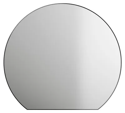 Image de Miroir rond TALOS Picasso noir Ø 100 cm - avec cadre en aluminium de haute qualité pour une ambiance élégante - miroir de salle de bain parfait