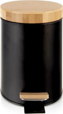 Produktbild von Orion | Badezimmer Mülleimer - Treteimer - 3 l - Schwarz - Hygienisch - Kompakt - Modern
