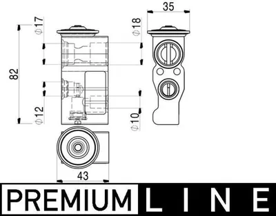 Immagine prodotto di Valvola di espansione MAHLE per climatizzatore AVE 2 000P per RENAULT Twingo III berlina (BCM)