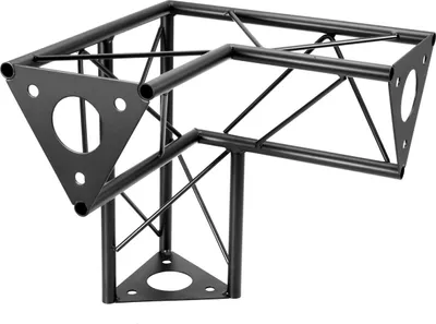 Produktbild von DECOTRUSS SAL-33 Ecke 3-Wege \/ rechts, schwarz