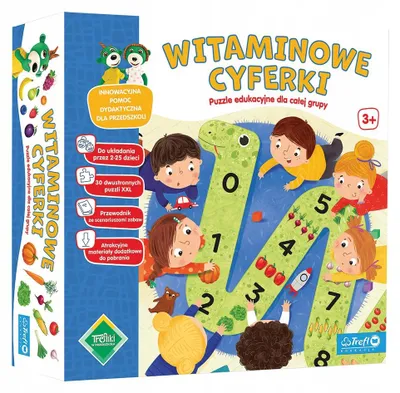 Produktbild von Trefl Vitaminzahlen Lernpuzzle Zahlenspiel für Kinder