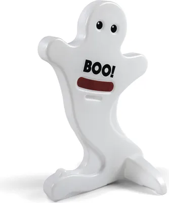 Produktbild von Step2 Halloween Warnfigur Geist mit Kreidetafel | Warnschild für Kinder in Weiß | Achtung spielende Kinder Warnpuppe KidAlert