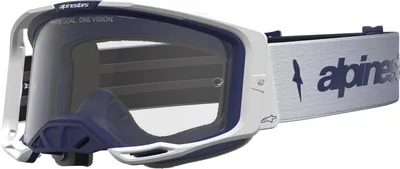 Productafbeelding van Alpinestars Vision 8 Amber crossbril, wit/blauw, universele maat