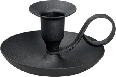 Produktbild von Kerzen Handleuchter Klassik Eisen Schwarz