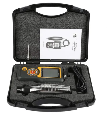 Imagen del producto de Medidor de vibraciones digital, instrumento de medición para sensores de vibración, con alta precisión, portátil, con rango de medición de velocidad de 0,1 a 199,9 m/s².