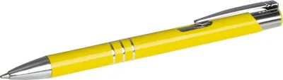 Produktbild von 100 Kugelschreiber aus Metall / Farbe: sonnengelb