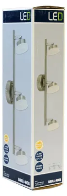 Produktbild von Briloner LED Deckenleuchte Strahler Nickel matt 3 x 4,5W 1200lm warmweiß 3000K schwenkbar