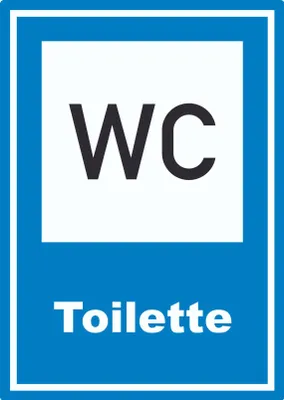 Produktbild von Toilette Aufkleber A6 (105x148mm)