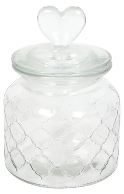 Image de Boîte de conservation en verre Cœur 10,5 x 17 cm