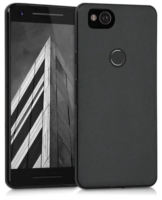 Produktbild von kwmobile Handyhülle für Google Pixel 2 Hülle - TPU Case - Kabelloses Laden - Schutzhülle Cover in Schwarz matt