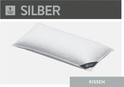 Spessarttraum Kissen 3-Kammerkissen Silber 40 x 80 cm
