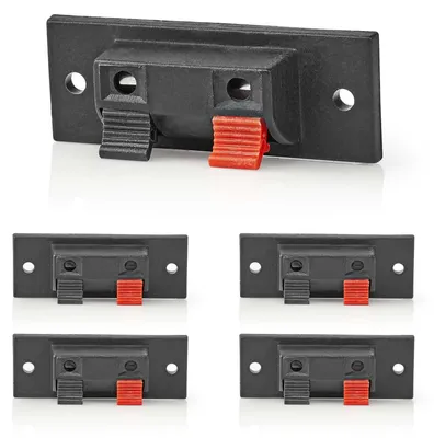 Produktbild von 4x Lautsprecher Anschlussterminal Set Klippfix Boxen Klemmleiste Klemmanschluss