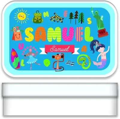 Imagen del producto de Caja metálica personalizada para vales, dimensiones: 2,8 x 9,7 x 6 cm. Caja de regalo para tarjetas de regalo