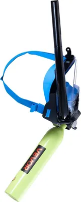 Produktbild von Mini-Tauchflasche mit Unterwassermaske, 0,5 l tragbare Tauchflasche zum Atmen unter Wasser, wiederverwendbare Lungen-Tauchflasche für bis zu 10 Minuten Tauchzeit, Notfall-Ponyflasche mit Pumpe zum Schnorcheln