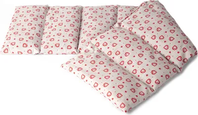 Produktbild von Bio-Dinkelkissen 75x20cm groß 8-Kammer, Landhaus-Liebe - Wärmekissen Bio-Dinkel Körnerkissen