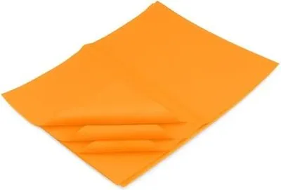 Zdjęcie produktu dla Bibuła Ozdobna 20g 50x70cm Pomarańczowa - do pakowania - 50 arkuszy