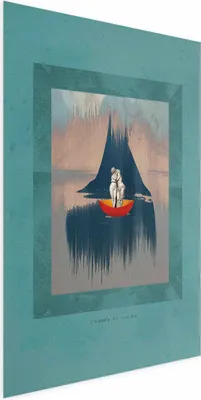 Produktbild von Posterpapier Poster - Couple on a Boat 60x90 cm Abstrakt n-C-0169-ao-a