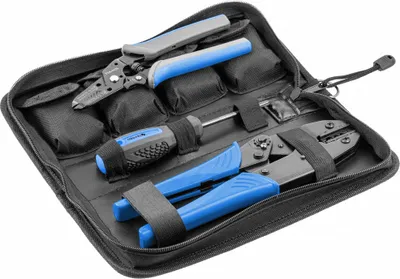 Image de Hogert Technik Kit de Crimpzange HT1P177 225mm