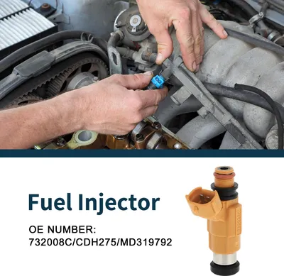 Image de Injecteur De Carburant Pour Mitsubishi Diamante 3.5 97-04 Flux Match No.732008C/Cdh275/Md319792 Buse De Carburant Jaune 1 Pc