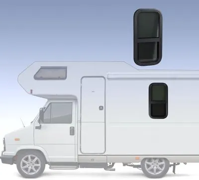Produktbild von Wohnmobil-Schiebefenster aus Aluminiumlegierung, 61 X 31 Cm, UV-beständig, Wasserdicht, für Wohnmobile und Wohnmobile
