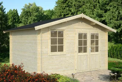 Produktbild von Gartenhaus Palmako Klara 10,4 m² 424 x 350 cm natur