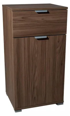 Immagine prodotto di Mobiletto con 1 Anta e 1 Cassetto 45x38x85 h cm in Truciolare bilaminato Noce