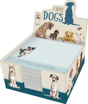 Produktbild von Zettelkästchen - I love dogs