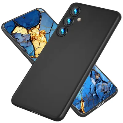 Zdjęcie produktu dla Ekstremalnie cienkie etui NALIA do Samsung Galaxy S24, 0,3 mm ultracienkie etui ochronne Extra Slim Black Opaque
