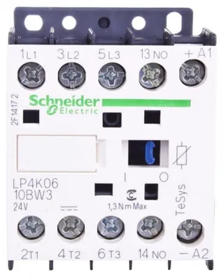 Obrázok produktu pre Schneider Electric SCHÜTZ 3P 2.2KW/6A 1S 24VDC G (LP4K0610BW3)