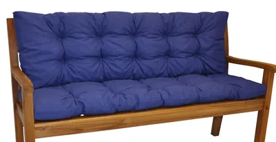 Produktbild von Bankauflage Kissen / Polster für Gartenbank / Bankkissen 120 cm Colore dunkelblau