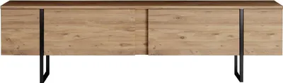 Produktbild von Skye Decor, Luxe - Atlantic Pine, Black, TV-Ständer, Atlantische Kiefer, 100% MELAMINBESCHICHTETE SPANNPLATTE, 180 x 30 x 50 cm