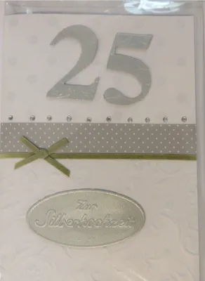 Produktbild von Glückwunschkarte - Silberhochzeit  - 5585-049