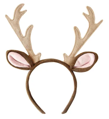 Produktbild von Weihnachts-Stirnband, braun, Rentiergeweih mit Ohren, Rudolph, Weihnachten