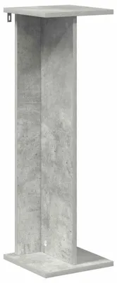 Image de vidaXL Support pour plantes, gris béton, 25 x 25,5 x 80,5 cm, aggloméré