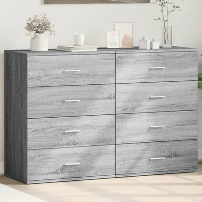 Zdjęcie produktu dla vidaXL Kredensy 2 szt. Szara Sonoma 60x39x80 cm Materiał drewnopochodny