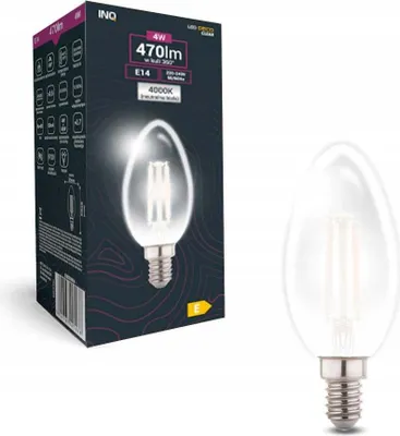 Produktbild von Glühlampe LED C37, Kerzenform, E14, 4 W, 4000 K