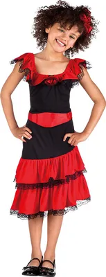 Produktbild von Kinder Spanien-Flamenco Kostüm / Größe: 4-6 Jahre (110-122)