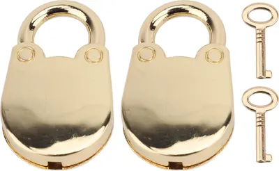 Immagine prodotto di 2pcs Mini lucchetto con chiavi Lucchetto in lega di zinco forma orso carino