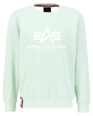 Produktbild von Alpha Industries Herren Basic Pullover Sweatshirt, Blickdicht, Mint, XXL