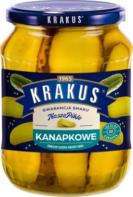 Obrázok produktu pre Krakus sladkokyslé uhorky v sendvičoch 670 g