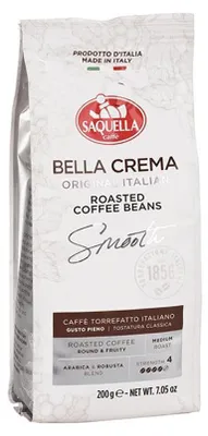 Produktbild von Saquella Espresso Bella Crema - 200 g Ganze Bohne - abgerundet, fruchtiges Aroma