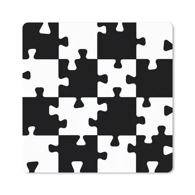 Produktbild von MuchoWow® Mauspad Mousepad Puzzle - Schach - Muster 20x20 cm - Mousepads - Maus Mat - Pad - Mausunterlage - Desk Mat - Bureauartikeln