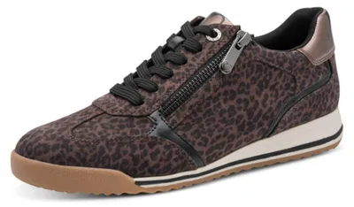 Produktbild von MARCO TOZZI Damen Sneaker mit Reißverschluss mit, Beige (Leo Taupe), 40 EU