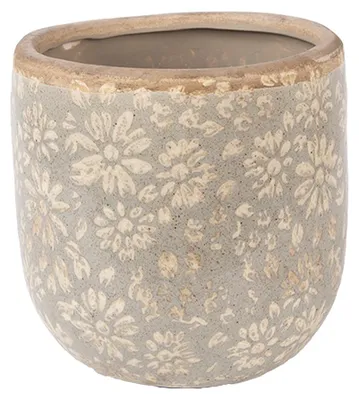 Obrázok produktu pre Clayre & Eef Kvetináč Ø 14x13 cm Sivá keramika