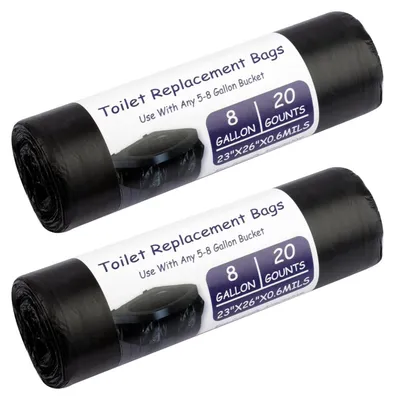 Produktbild von Toilettüten biologisch abbaubar, wasserfest, 40 Stück, für Campingtoilette